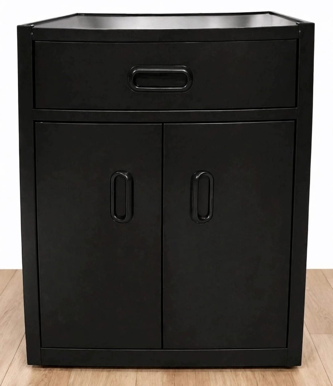 Gabinete metálico con cajón rojo - vista frontal